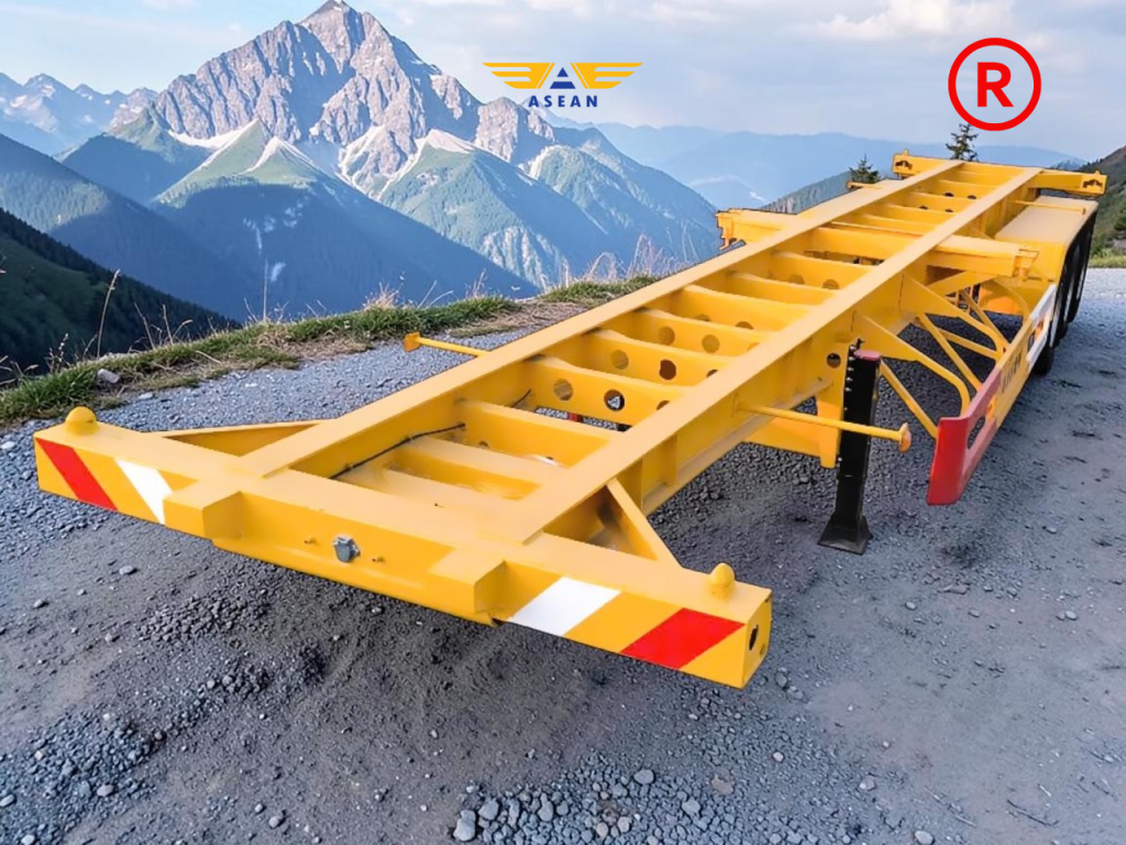 Sơ Mi Rơ Moóc Xương 40 Feet 3 Trục S403-T18 4 Sơ Mi Rơ Moóc Xương 40 feet 3 Trục S403-T18 - Image 4