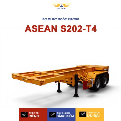 Sơ mi rơ mo&oacute;c xương 20 feet 2 trục ASEAN&nbsp; S202- T4