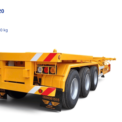sơ mi rơ mo&oacute;c xương 40 feet 3 trục