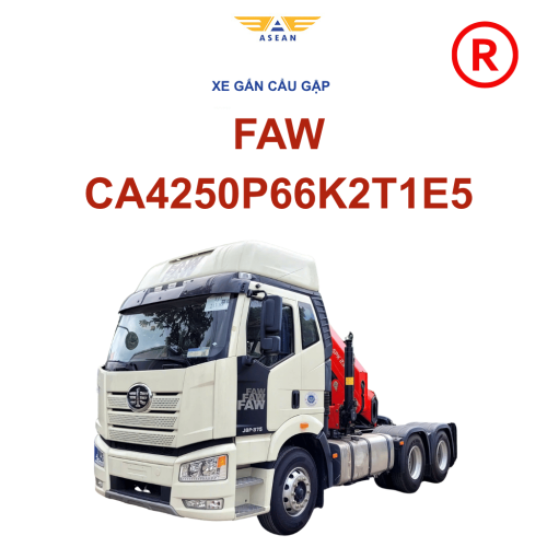 Xe Đầu Kéo FAW Lắp Cẩu Palfinger SPK 23500C