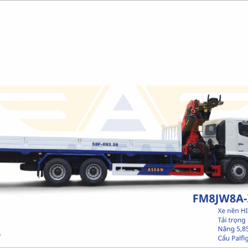 HINO FM - GẮN CẨU GẬP PALFINGER PK23500 (1)