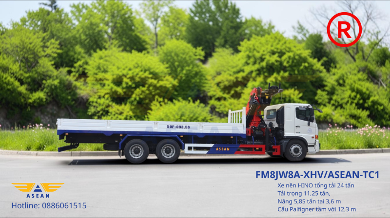 HINO FM GAN CAU GAP PALFINGER PK23500 8